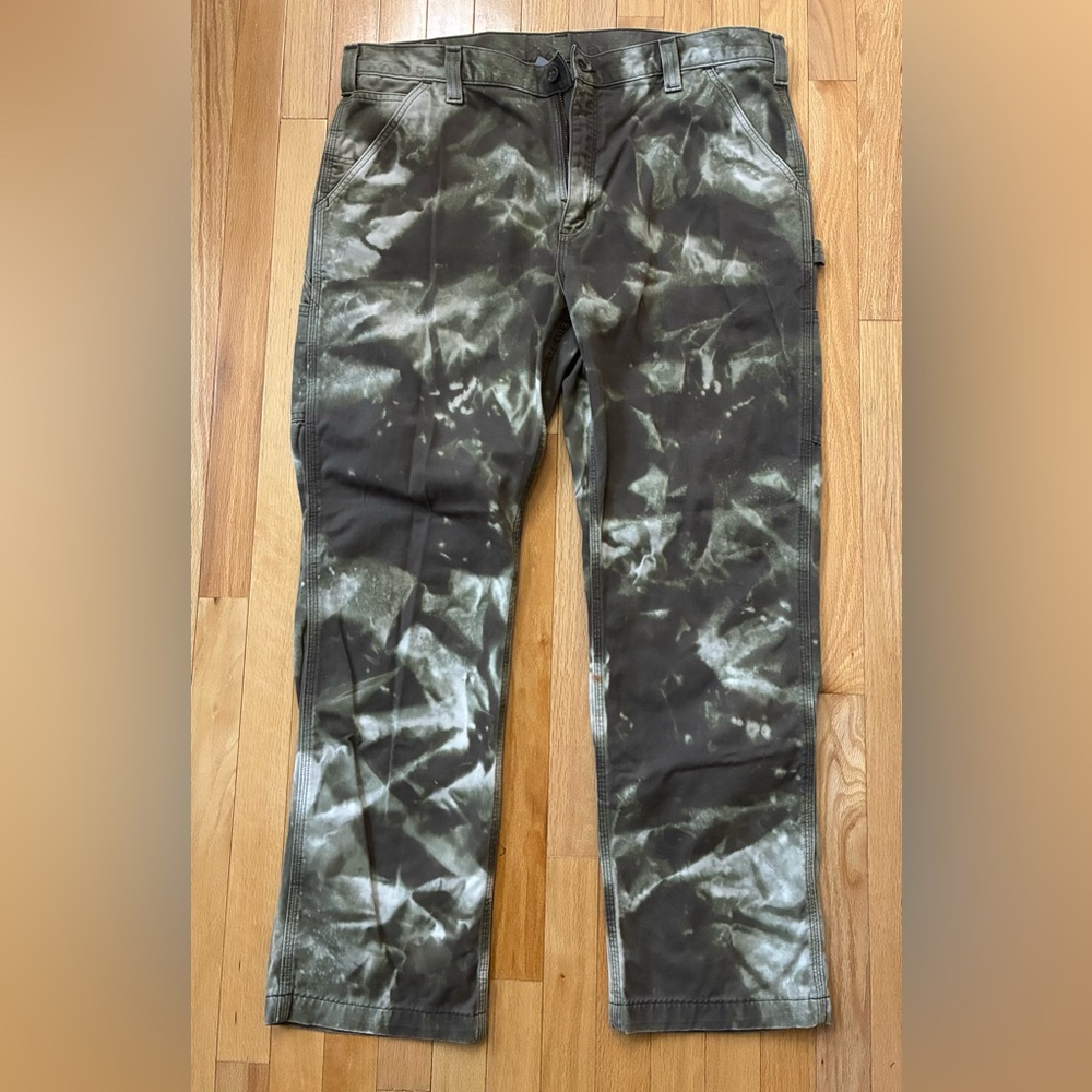 Vintage Carhartt Bleached Style Relaxed Fit Work Pants 14808 Men’s Size 40x32